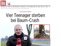 Bild zum Artikel: Auto in zwei Teile gerissen - 4 Teenager sterben bei Baum-Crash 