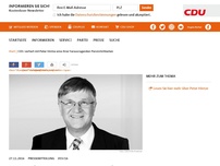 Bild zum Artikel: CDU verliert mit Peter Hintze eine ihrer herausragenden Persönlichkeiten