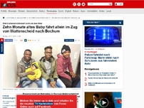 Bild zum Artikel: Drei Guinesen kümmern sich um das Kind - Zehn Monate altes Baby fährt allein im Zug von Wattenscheid nach Bochum
