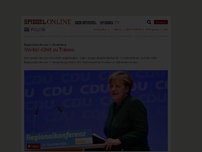 Bild zum Artikel: Regionalkonferenz in Heidelberg: Merkel rührt zu Tränen