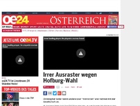 Bild zum Artikel: Irrer Ausraster wegen Hofburg-Wahl