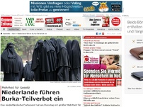 Bild zum Artikel: Niederlande führen teilweises Burkaverbot ein