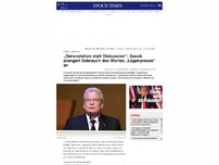 Bild zum Artikel: „Denunziation statt Diskussion“: Gauck prangert Gebrauch des Wortes „Lügenpresse“ an