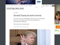 Bild zum Artikel: US-Präsident: Donald Trump ist nicht normal