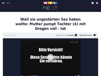 Bild zum Artikel: Weil sie ungestörten Sex haben wollte: Mutter pumpt Tochter (4) mit Drogen voll - tot