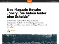 Bild zum Artikel: Neo Magazin Royale: „Sorry, Sie haben leider eine Scheide“
