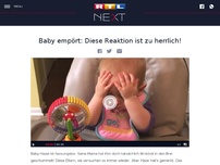 Bild zum Artikel: Baby empört: Diese Reaktion ist zu herrlich!