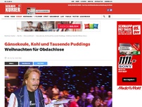 Bild zum Artikel: Gänsekeule, Kohl und Tausende Puddings: Weihnachten für Obdachlose