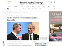 Bild zum Artikel: Van der Bellen wird neuer Bundespräsident Österreichs