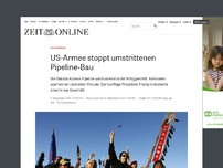 Bild zum Artikel: North Dakota: US-Armee stoppt umstrittenen Pipeline-Bau