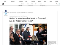 Bild zum Artikel: Österreich wählt seinen Bundespräsidenten