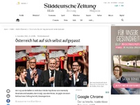 Bild zum Artikel: Österreich hat auf sich selbst aufgepasst