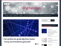 Bild zum Artikel: Hat wirklich der große Big-Data-Zauber Trump zum Präsidenten gemacht?