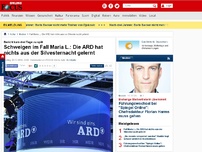 Bild zum Artikel: Bericht kam drei Tage zu spät - Schweigen im Fall Maria L.: Die ARD hat nichts aus der Silvesternacht gelernt