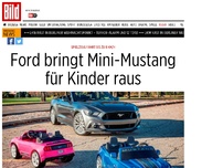 Bild zum Artikel: Fährt bis zu 8 km/h - Ford bringt Mini-Mustang für Kinder raus