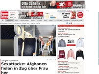 Bild zum Artikel: Sex-Attacke: Afghanen fielen in Zug über Frau her