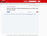 Bild zum Artikel: 'Kriminell' uns 'wahnsinnig' - Eklat bei AfD-Event: Polizist beleidigt Merkel und Maas - jetzt drohen Strafen