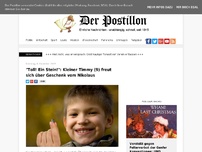 Bild zum Artikel: 'Toll! Ein Stein!': Kleiner Timmy (9) freut sich über Geschenk vom Nikolaus