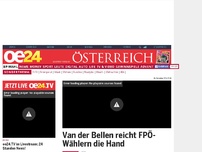 Bild zum Artikel: Van der Bellen reicht FPÖ-Wählern die Hand