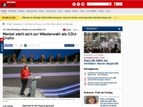 Bild zum Artikel: CDU-Parteitag in Essen - Merkel stellt sich zur Wiederwahl als CDU-Chefin