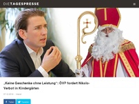 Bild zum Artikel: „Keine Geschenke ohne Leistung“: ÖVP fordert Nikolo-Verbot in Kindergärten