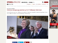 Bild zum Artikel: Auszählung US-Wahl: Clintons Vorsprung wächst auf 2,7 Millionen Stimmen