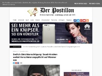 Bild zum Artikel: Endlich Gleichberechtigung: Saudi-Arabien weitet Verschleierungspflicht auf Männer aus