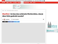 Bild zum Artikel: Manifest: Ist das das schönste Werbevideo, das je über Köln gedreht wurde?