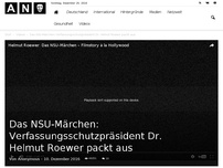 Bild zum Artikel: Das NSU-Märchen: Verfassungsschutzpräsident Dr. Helmut Roewer packt aus