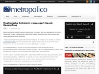 Bild zum Artikel: Muslimische Schülerin verweigert Gauck Handschlag