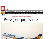 Bild zum Artikel: Passagiere sauer - Passagiere protestieren
