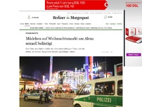 Bild zum Artikel: Polizeieinsatz: Mädchen auf Weihnachtsmarkt am Alexa sexuell belästigt