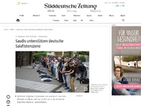 Bild zum Artikel: Saudis unterstützen deutsche Salafistenszene