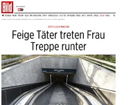 Bild zum Artikel: Jetzt auch in München - Feige Täter treten Frau Treppe runter