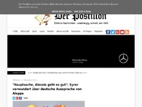 Bild zum Artikel: 'Hauptsache, Alessio geht es gut': Syrer verwundert über deutsche Aussprache von Aleppo