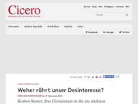 Bild zum Artikel: Christenverfolgung - Woher rührt unser Desinteresse?