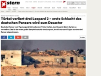 Bild zum Artikel: Kampf um Al-Bab in Syrien: Türkei verliert drei Leopard 2 – erste Schlacht des deutschen Panzers wird zum Desaster