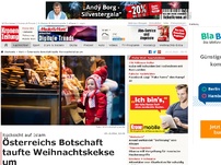 Bild zum Artikel: Österreichs Botschaft taufte Weihnachtskekse um