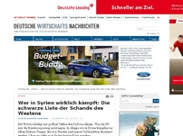 Bild zum Artikel: Wer in Syrien wirklich kämpft: Die schwarze Liste der Schande des Westens