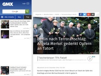 Bild zum Artikel: Berlin nach Terroranschlag: Angela Merkel gedenkt Opfer an Tatort