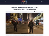 Bild zum Artikel: Mutiger Augenzeuge verfolgt Lkw-Fahrer und führt Polizei zu ihm