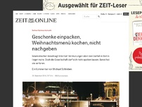 Bild zum Artikel: Berliner Weihnachtsmarkt: Geschenke einpacken, Weihnachtsmenü kochen, nicht nachgeben