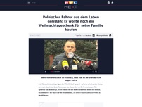 Bild zum Artikel: Polnischer Fahrer aus dem Leben gerissen: Er wollte noch ein Weihnachtsgeschenk für seine Familie kaufen
