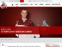 Bild zum Artikel: 1. FC Köln | FC verpflichtet Christian Clemens