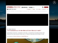 Bild zum Artikel: Ex-Chefarzt rechnet ab: 'Im Krankenhaus ist der Mensch kein Mensch mehr'