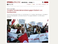 Bild zum Artikel: Angst vor Anschlägen: Hunderte Tunesier demonstrieren gegen Rückkehr von Dschihadisten