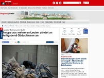 Bild zum Artikel: Grausamer Mordversuch in Berlin - Gruppe aus mehreren Leuten zündet an Heiligabend Obdachlosen an