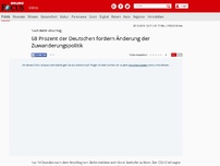 Bild zum Artikel: Nach Berlin-Anschlag - 68 Prozent der Deutschen fordern Änderung der Zuwanderungspolitik