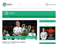 Bild zum Artikel: Kroos als Mann des Jahres ausgezeichnet