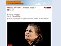Bild zum Artikel: Prinzessin Leia aus 'Star Wars': Carrie Fisher ist tot